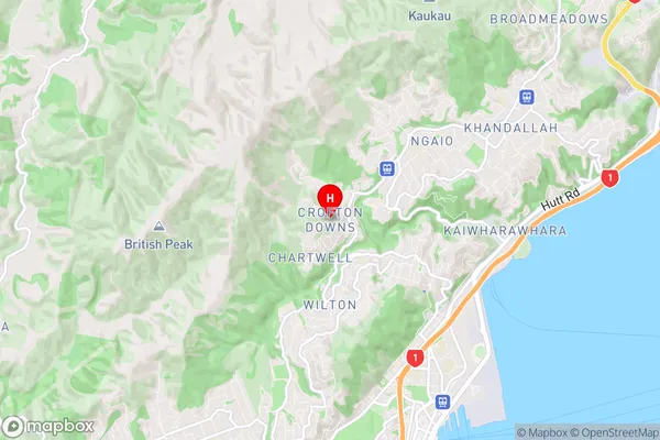 Crofton Downs, Wellington Region Map