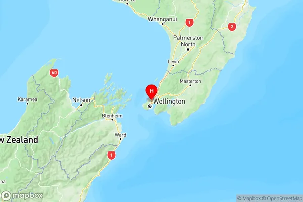 Glenside, Wellington Region Map