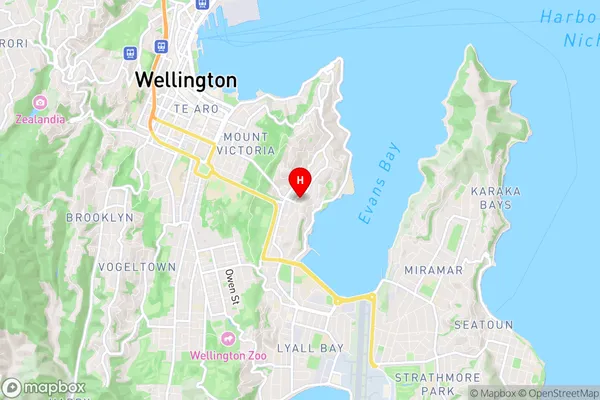 Hataitai, Wellington Region Map