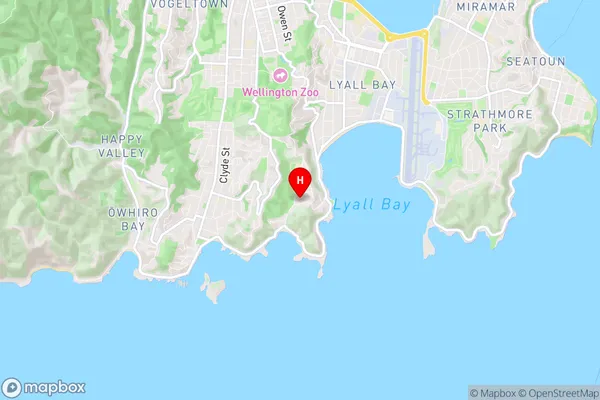 Houghton Bay, Wellington Region Map