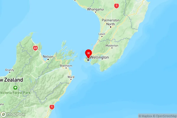 Kaiwharawhara, Wellington Region Map