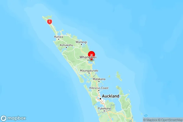 Parua Bay, Northland Region Map