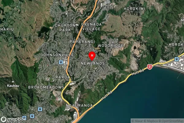 Newlands, Wellington Satellite Map