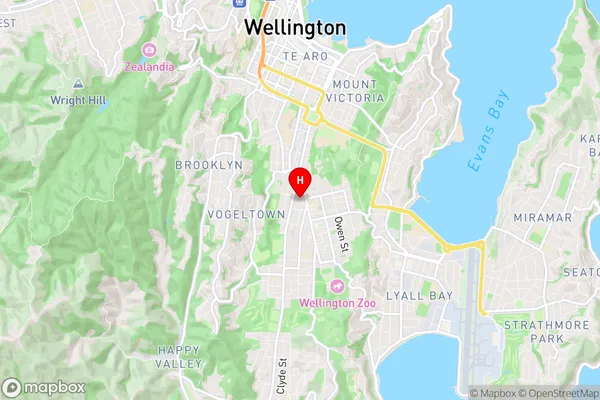 Newtown, Wellington Region Map