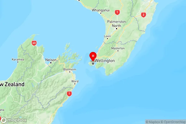 Ngaio, Wellington Region Map