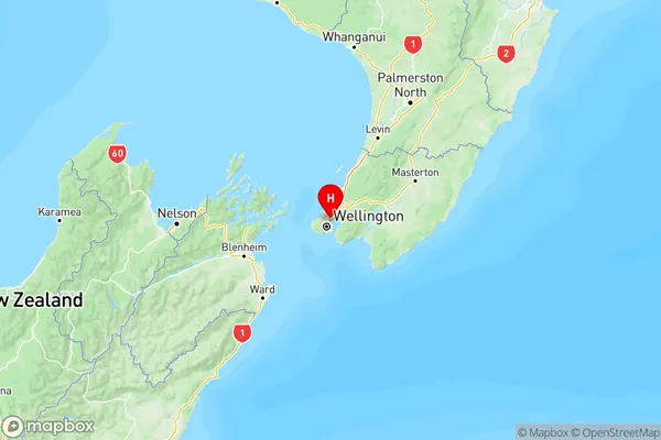 Ngauranga, Wellington Region Map