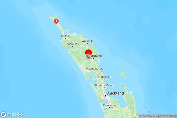 Poroti, Northland Region Map