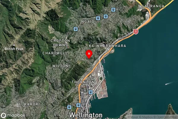 Wadestown, Wellington Satellite Map