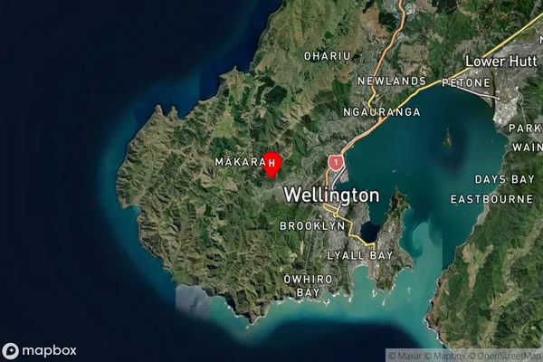 Wellington, Wellington Satellite Map