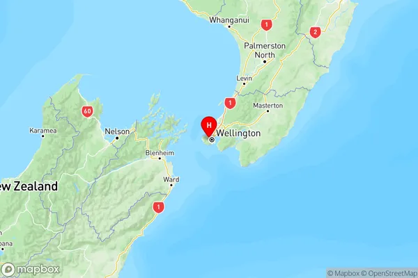 Wellington, Wellington Region Map