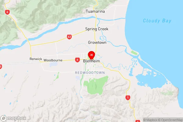 Kaikoura, Marlborough Region Map