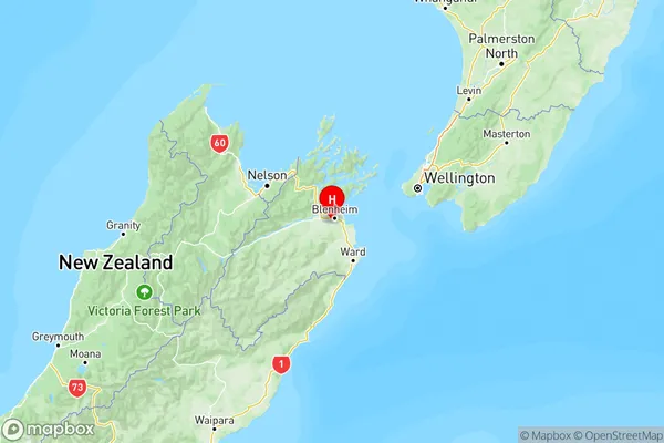 Burleigh, Marlborough Region Map