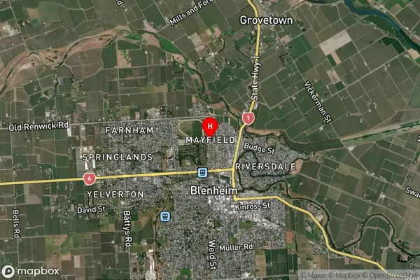 Mayfield, Marlborough Satellite Map