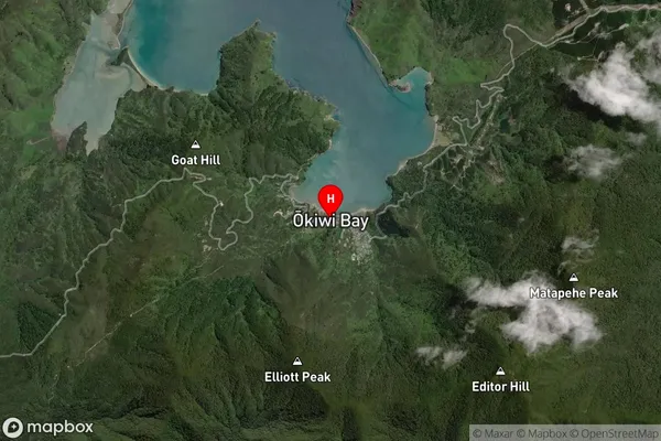 Okiwi Bay, Marlborough Satellite Map