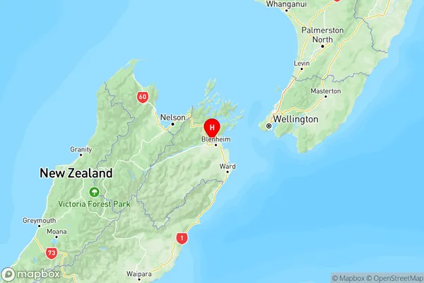 Rapaura, Marlborough Region Map