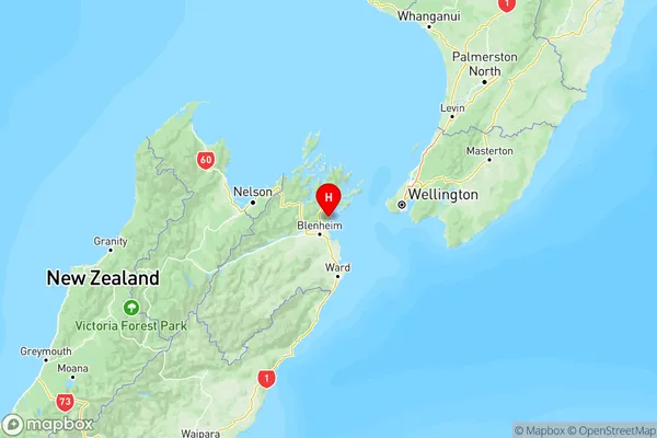 Rarangi, Marlborough Region Map