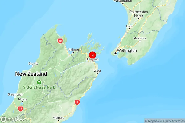 Riversdale, Marlborough Region Map