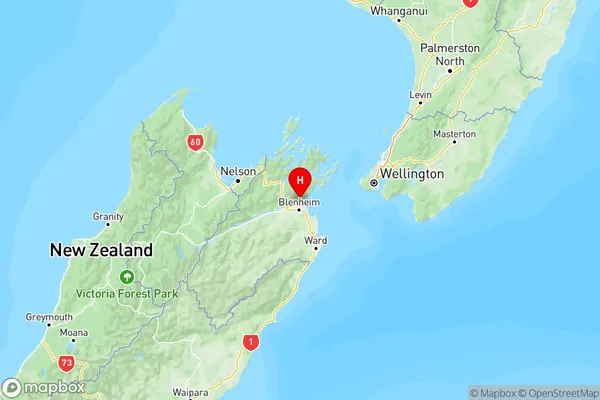 Tuamarina, Marlborough Region Map