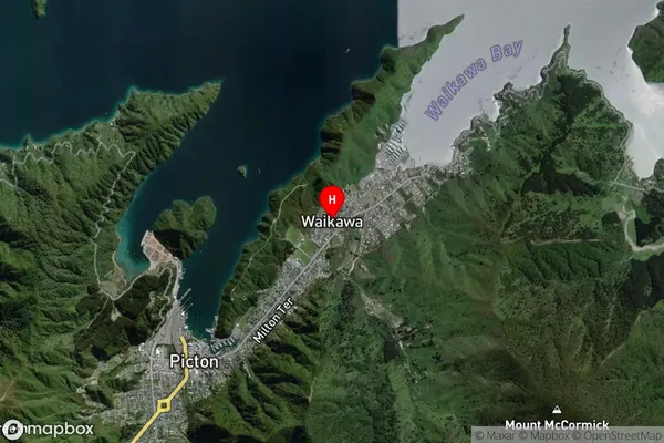 Waikawa, Marlborough Satellite Map