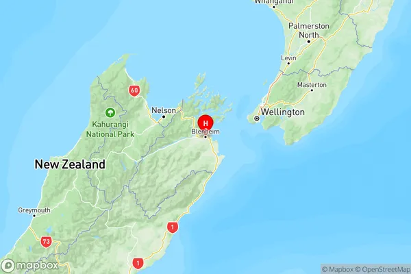 Marlborough, Marlborough Region Map