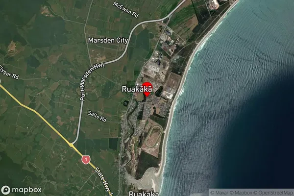 Ruakaka, Northland Satellite Map