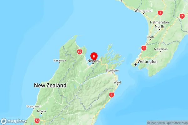 Atawhai, Nelson Region Map