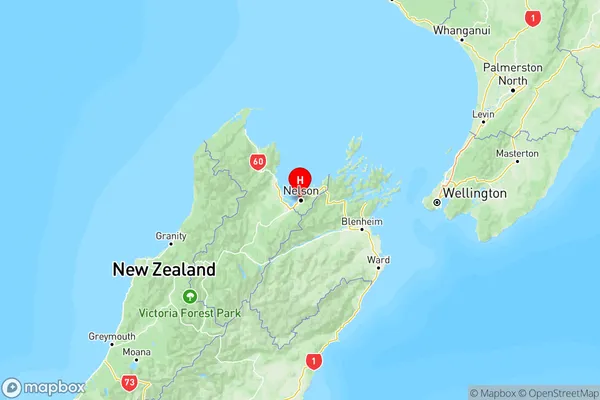 Beachville, Nelson Region Map