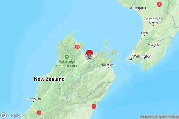 Bishopdale, Nelson Region Map