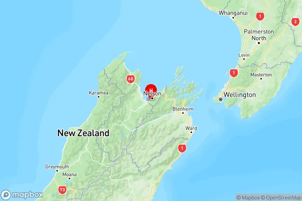 Enner Glynn, Nelson Region Map