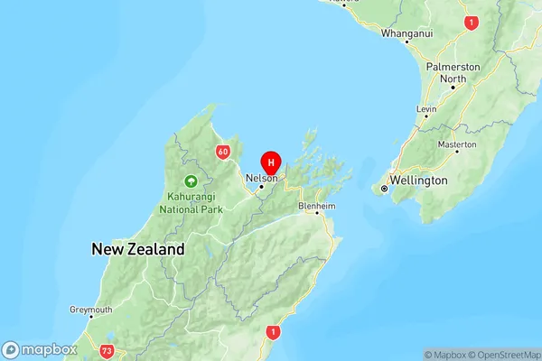 Hira, Nelson Region Map