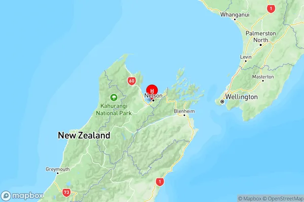 Moana, Nelson Region Map