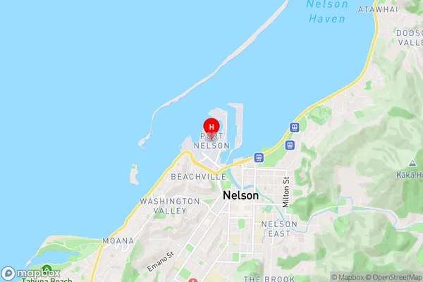 Port Nelson, Nelson Region Map