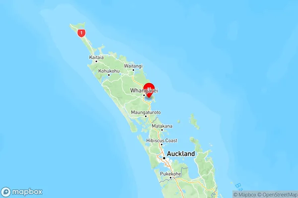 Tamaterau, Northland Region Map