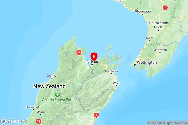 Todds Valley, Nelson Region Map