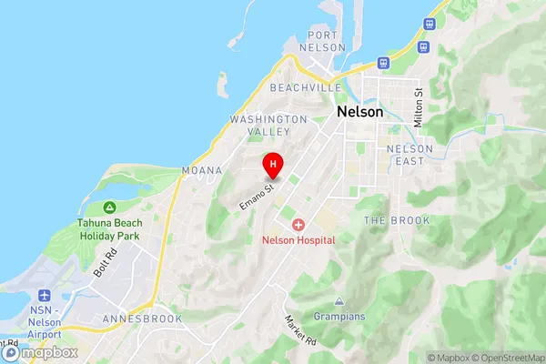 Toi Toi, Nelson Region Map