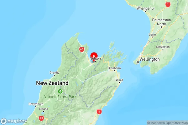 Abel Tasman, Nelson Region Map