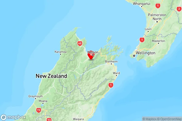 Aniseed Valley, Tasman Region Map