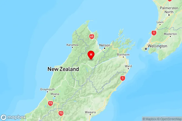 Atapo, Tasman Region Map