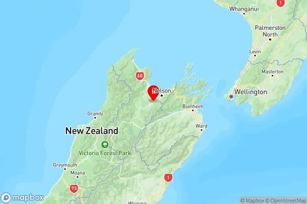 Brightwater, Tasman Region Map