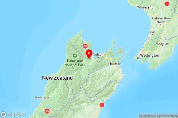 Dovedale, Tasman Region Map