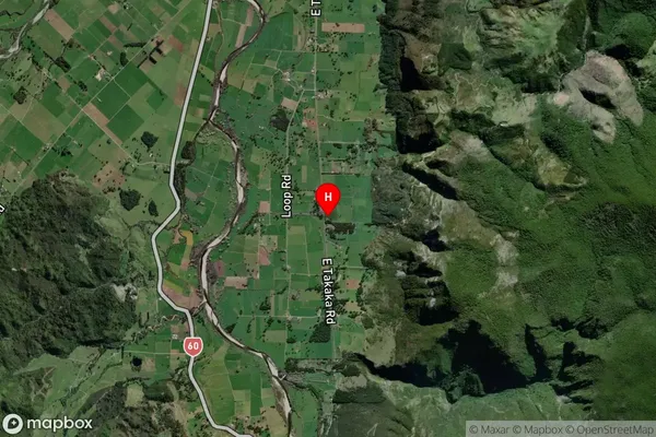 East Takaka, Tasman Satellite Map