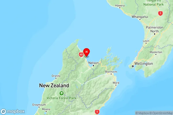 Kaiteriteri, Tasman Region Map