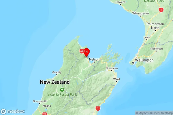 Lower Moutere, Tasman Region Map