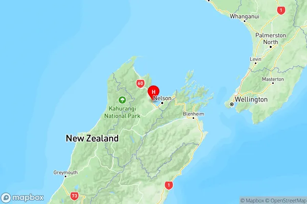 Mapua, Tasman Region Map