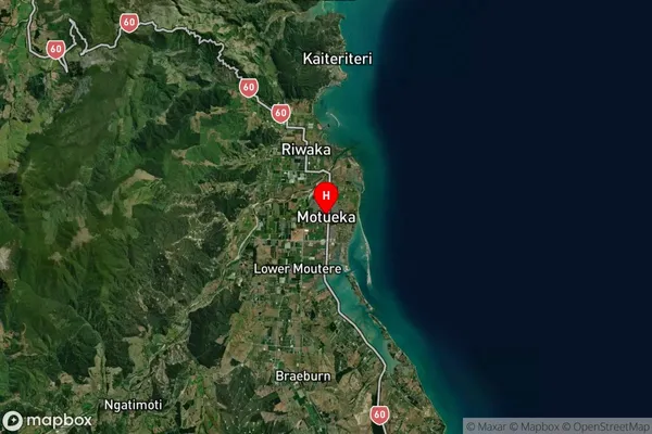 Motueka, Tasman Satellite Map