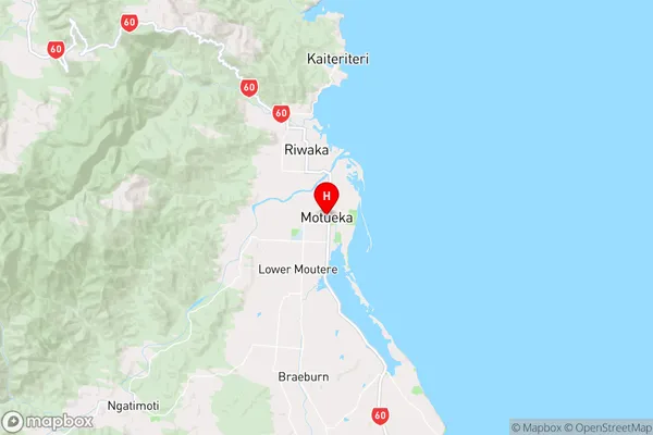 Motueka, Tasman Region Map