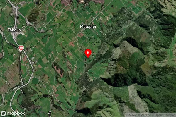 Motupipi, Tasman Satellite Map