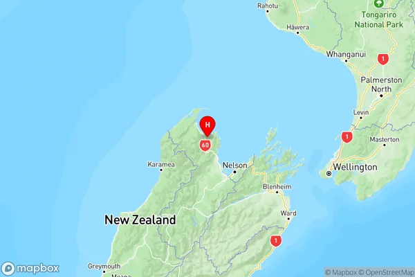 Motupipi, Tasman Region Map