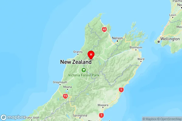 Murchison, Tasman Region Map