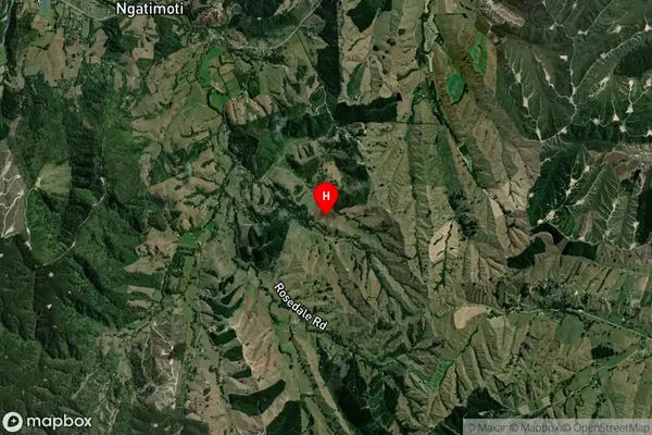 Ngatimoti, Tasman Satellite Map